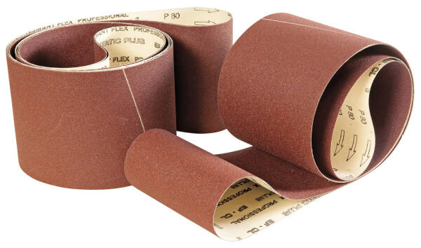 BERNARDO Schleifbänder für Holz Papierschleifband 2510 x 150 mm - K 100 (5 Stk.)